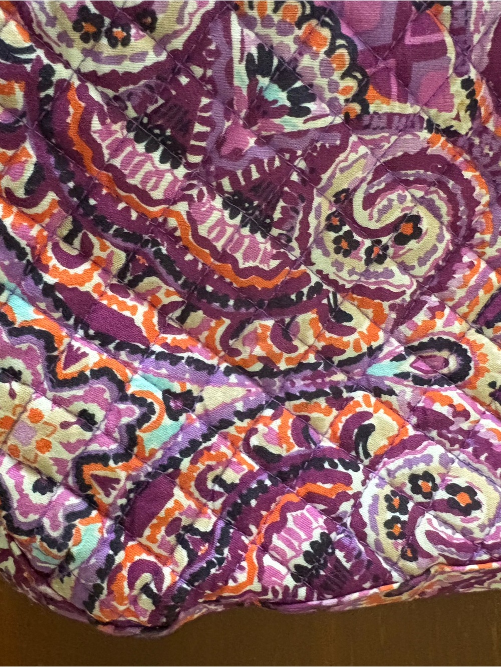 Vera Bradley Purple Paisley Crossbody Bag - Picture 13 of 16